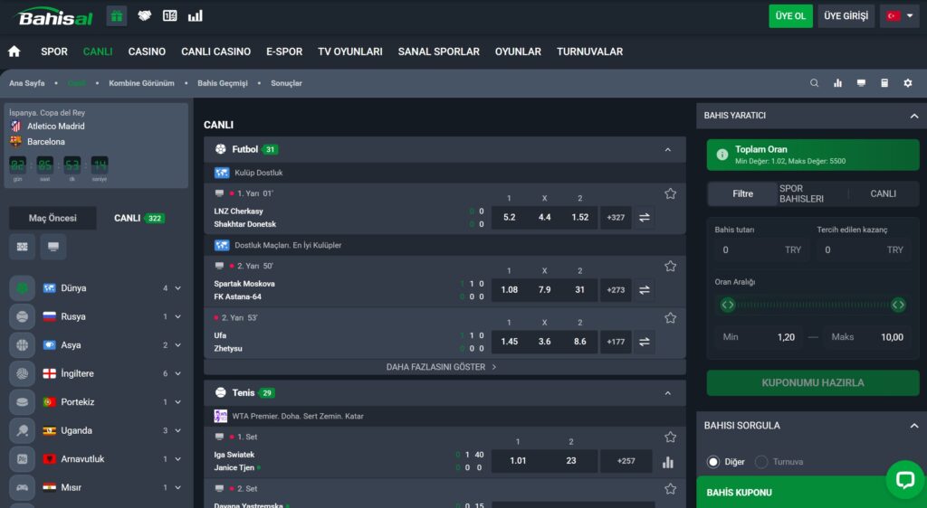bahisal canlı bahis